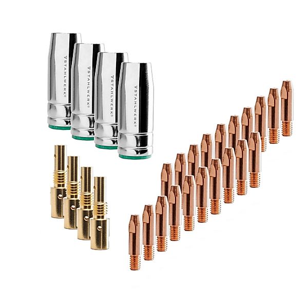 STAHLWERK Verschleißteile Set 28-teilig MIG MAG Alu für AK25/MB25 Schweißbr günstig online kaufen