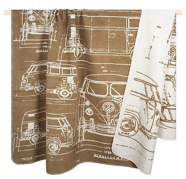 Wohndecke Decke VOLK Bulli Sand (150x200cm), PAD günstig online kaufen