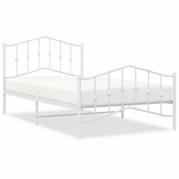 vidaXL Bett Bettgestell mit Kopf- und günstig online kaufen