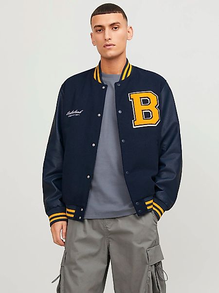 Jack & Jones Collegejacke "JORCOLLEGE WOOL BLEND BOMBER NOOS" günstig online kaufen