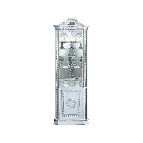 Interdesign24 Eckvitrine Venus (2-Türig, im Barock-Stil, mit Silberverzieru günstig online kaufen