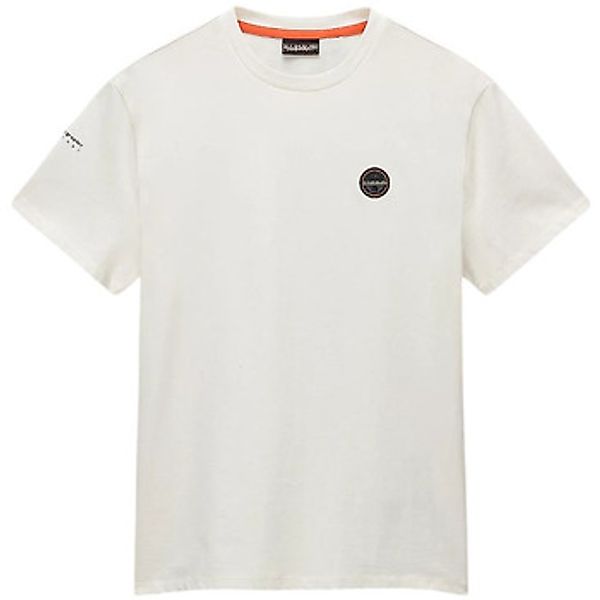 Napapijri  T-Shirts & Poloshirts S-BADGE NP0A4I3N-2061 WHITE HERON günstig online kaufen
