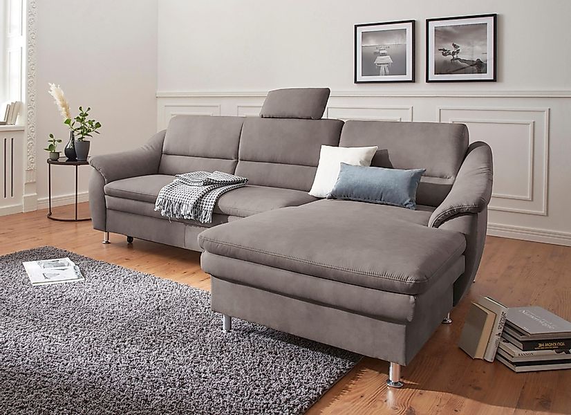 sit&more Ecksofa »Cardoso L-Form«, mit Federkern, wahlweise mit Bettfunktio günstig online kaufen
