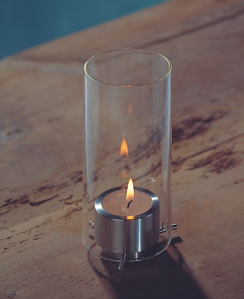 Calm kleines Windlicht Edelstahl für stimmungsvolle Atmosphäre günstig online kaufen
