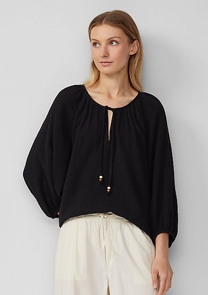 s.Oliver Langarmbluse Musselin-Bluse mit Raglanärmeln und günstig online kaufen