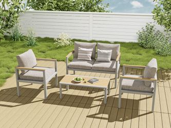 MeXo Gartenlounge-Set Balkonmöbel Set für 3-4 günstig online kaufen