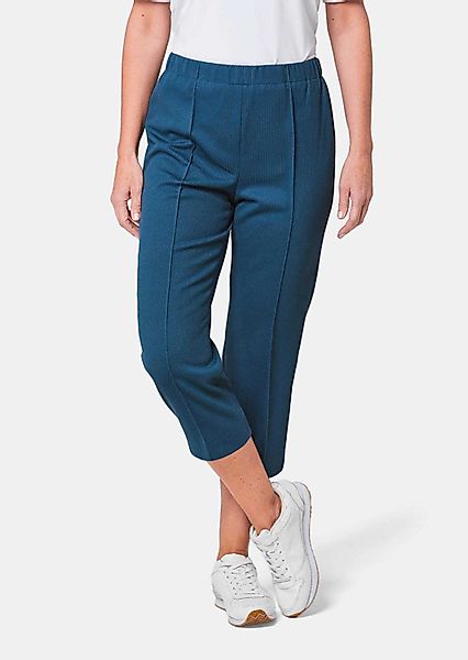 GOLDNER Caprihose Kurzgröße: Trageangenehme 7/8-Rippenhose günstig online kaufen