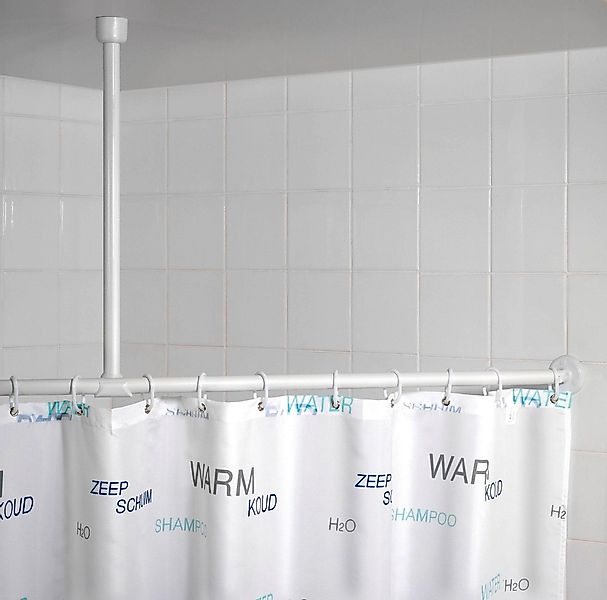 WENKO Duschvorhangstange, Ø 2 mm, Kunststoff, günstig online kaufen