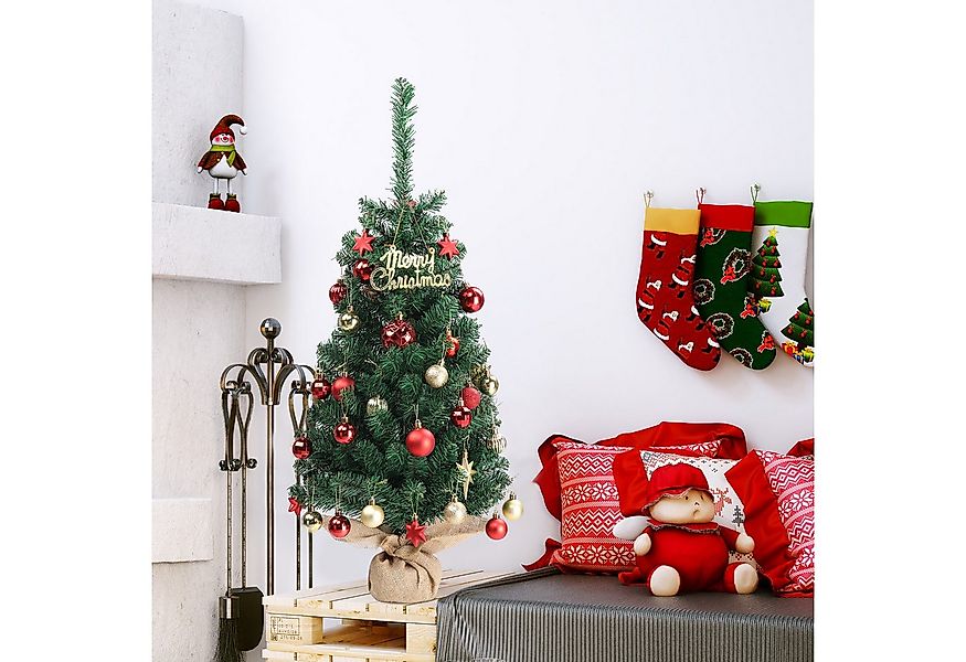 VINGLI Künstlicher Weihnachtsbaum mit Stoffbasis, 70/100 Zweigspitzen für T günstig online kaufen