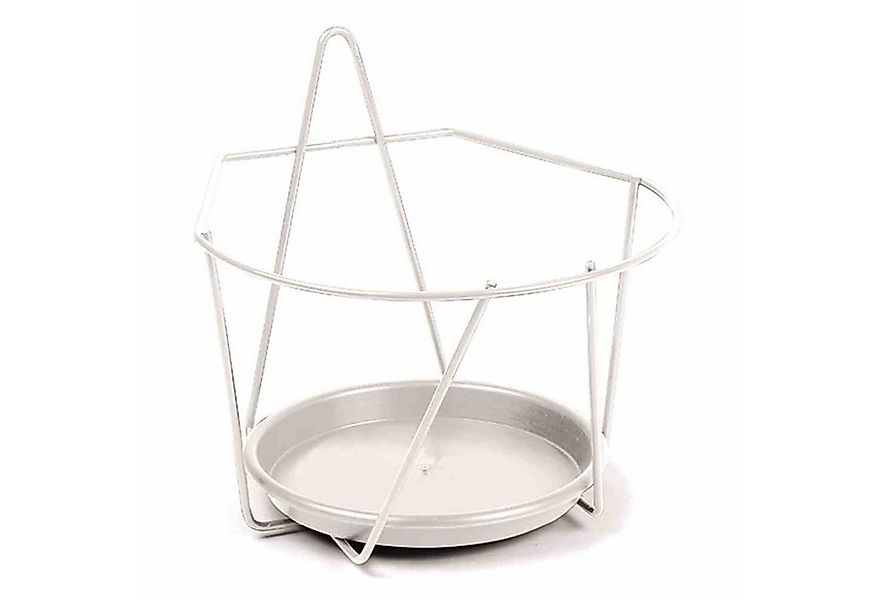 Jardifer Blumenkastenhalter Wand-Blumentopfhalter Ø 22 cm, weiß günstig online kaufen