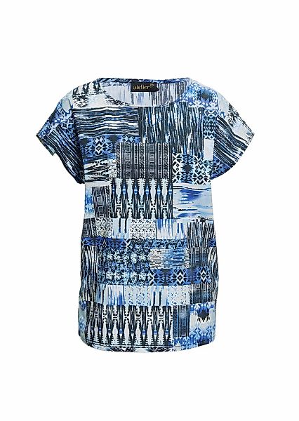 GOLDNER Druckbluse "Kurzgröße Ultraleichte Druckbluse aus reiner Baumwolle" günstig online kaufen