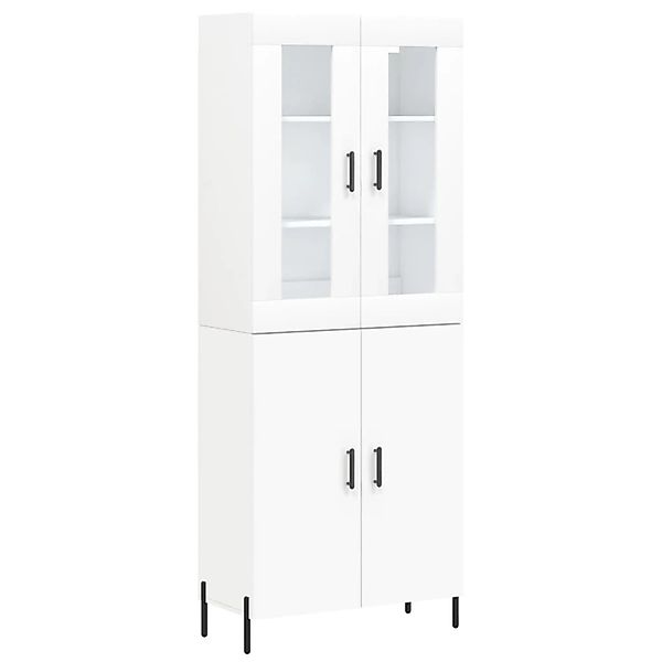 vidaXL Highboard Weiß 69,5x34x180 cm Holzwerkstoff 3198217 günstig online kaufen