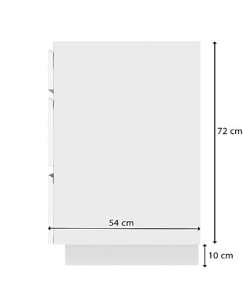 OMILI Unterschrank UD3-60 (OMEGA Serie, Schubladenschrank) günstig online kaufen