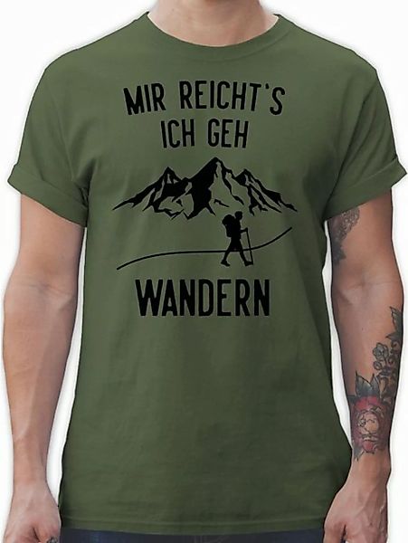 Shirtracer T-Shirt MIr reichts ich geh wandern Berge Wandern Laufen Joggen günstig online kaufen