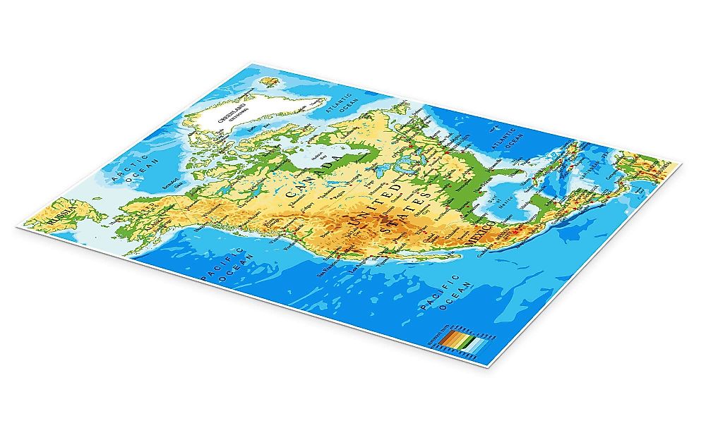 Posterlounge Poster Editors Choice, Nordamerika - günstig online kaufen