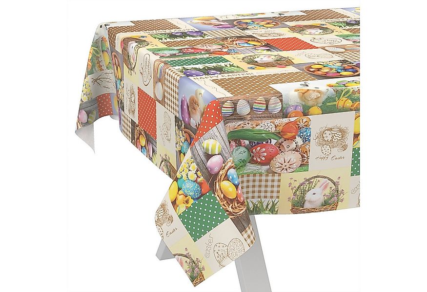 ANRO Tischdecke Wachstuch abwaschbar Ostern Tischwäsche (Einzelstück 1-tlg) günstig online kaufen