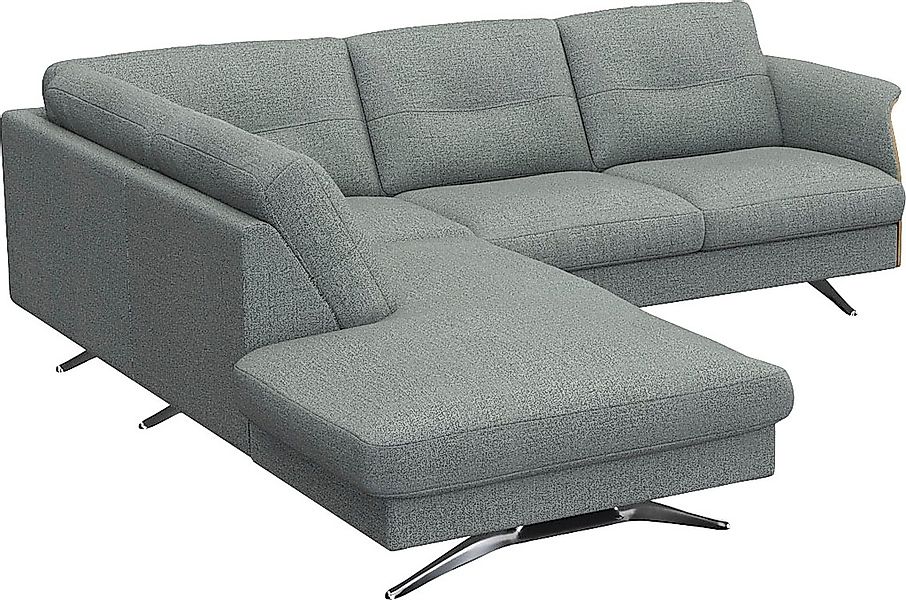 FLEXLUX Ecksofa "Glow, super bequem durch hochwertigem Sitzaufbau mit Feder günstig online kaufen