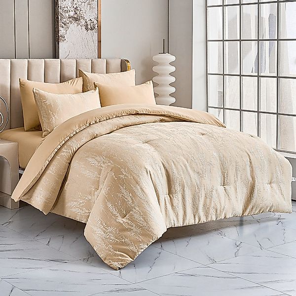 HOMELUX Bettwäsche 180x200 6teilig Steppdecke 220x240 günstig online kaufen