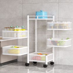 GarveeMore Küchenregal Universall multifunktionales Regal Küchenrollwagen, günstig online kaufen