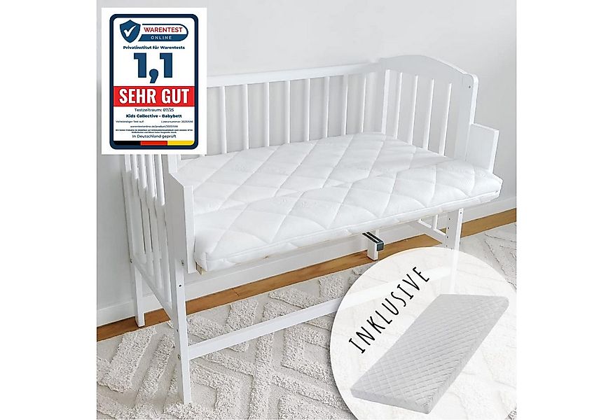 Kids Collective Beistellbett 90x40 cm mit Matratze, umbaubar zu 90x55 cm, 9 günstig online kaufen