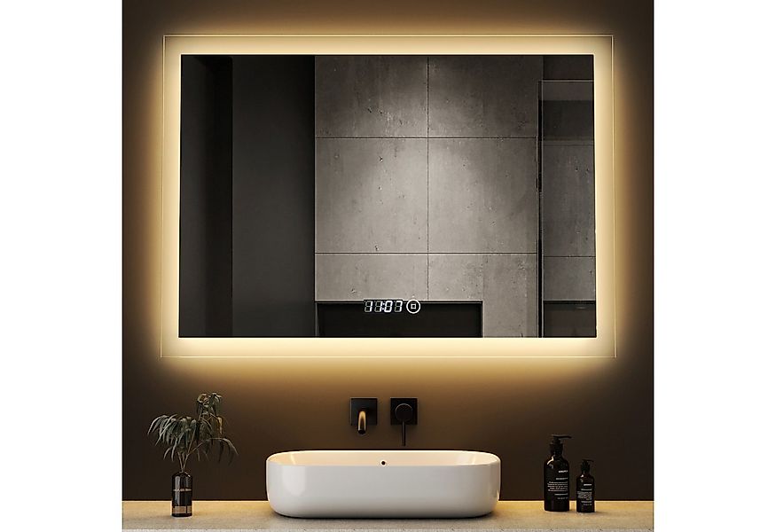 WDWRITTI Badspiegel Badezimmerspiegel mit Beleuchtung Wandspiegel Led Touch günstig online kaufen
