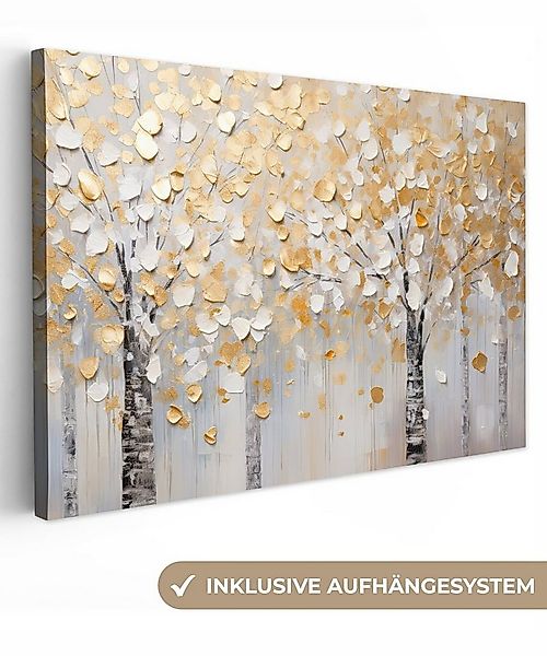 OneMillionCanvasses® Leinwandbild Bäume - Aquarell - Kunst - Natur, Fotodru günstig online kaufen