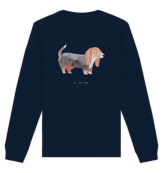 Mr. & Mrs. Panda Longpullover Größe M Basset Hound Moment - French Navy - G günstig online kaufen