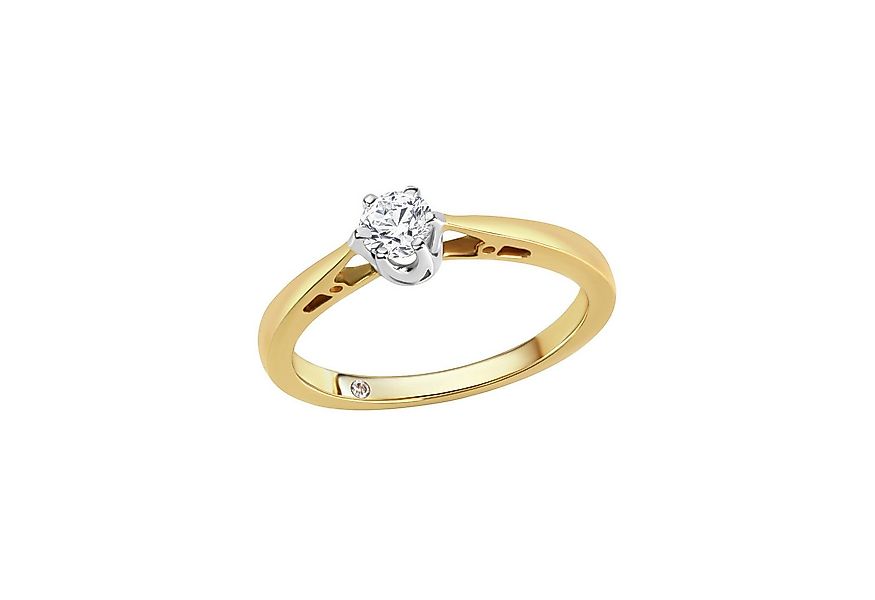 Diamonds by Ellen K. Fingerring Gold 585 zweifarbig mit Diamant 0,25ct. günstig online kaufen