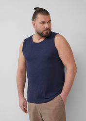 s.Oliver Muskelshirt T-Shirt Tanktop mit Flammgarnstruktur günstig online kaufen