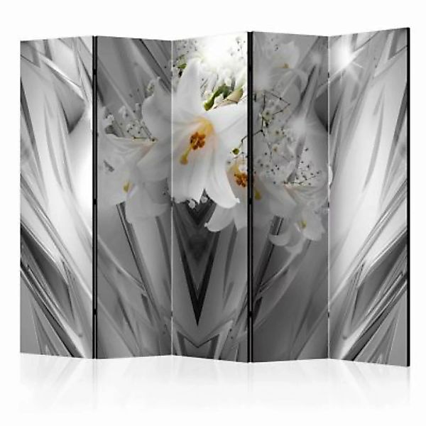 artgeist Paravent Steel Lilies II [Room Dividers] mehrfarbig Gr. 225 x 172 günstig online kaufen