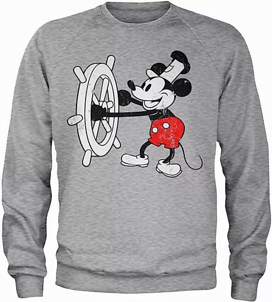 Hybris Rundhalspullover Steamboat Willie Sweatshirt günstig online kaufen