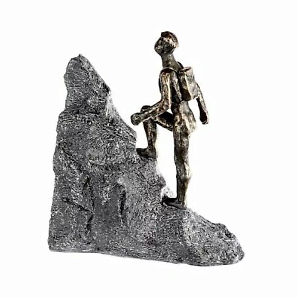 Casablanca by GILDE Skulptur Wanderer bronze/silber günstig online kaufen