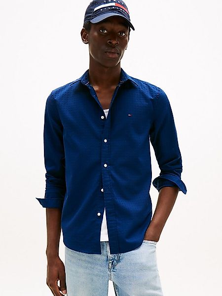Tommy Hilfiger Langarmhemd DOBBY STRUCTURE Regular Fit SHIRT günstig online kaufen