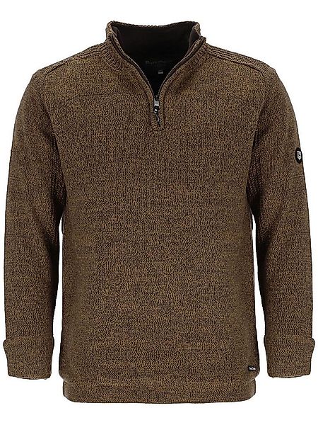 Rivercreek Troyer Herren Stricktroyer mit Teddyfutter - Pullover mit Troyer günstig online kaufen