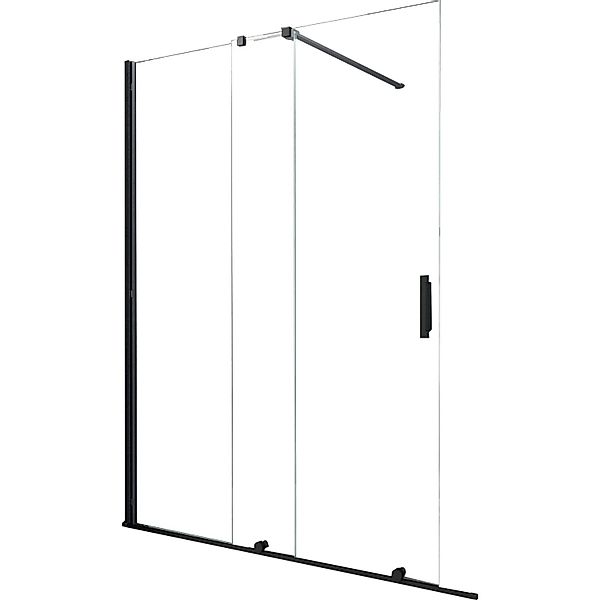 Glasdeals Schiebetür Duschwand TRAVERSO Schwarz 140 x 200 cm – 3796 günstig online kaufen