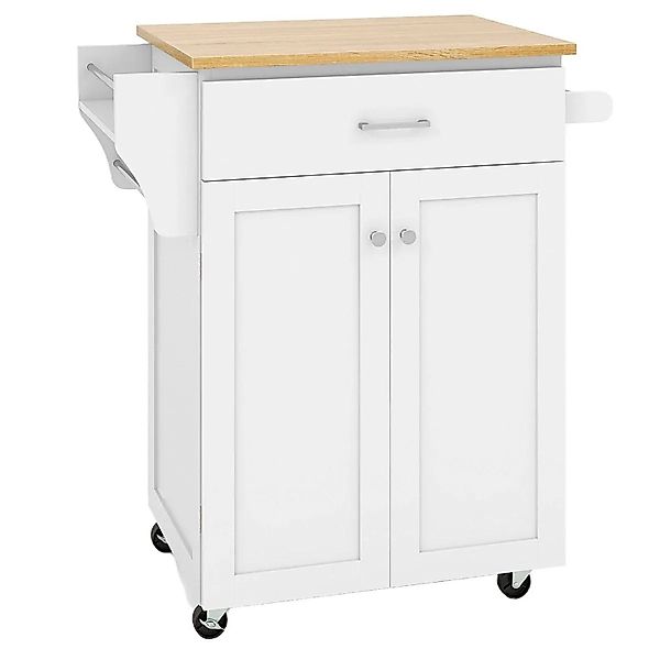 Costway Küchenwagen Auf Rollen mit Schublade 83 x 48 x 91 cm günstig online kaufen