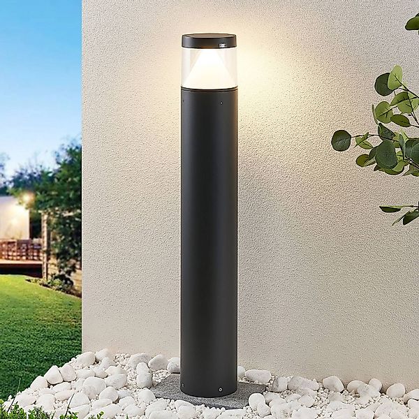 Lucande LED-Pollerlampe Darja, anthrazit, Metall, 100cm,IP54 günstig online kaufen