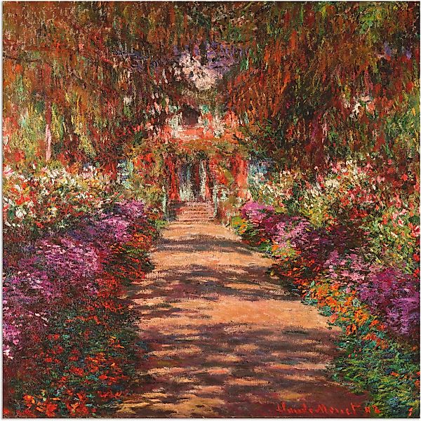 Artland Wandbild "Weg in Monets Garten in Giverny. 1902" Garten 1 Stk. tlg. günstig online kaufen