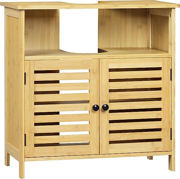 EUGAD Waschbeckenunterschrank (1-St) mit Lamellentüren, Badezimmerschrank a günstig online kaufen