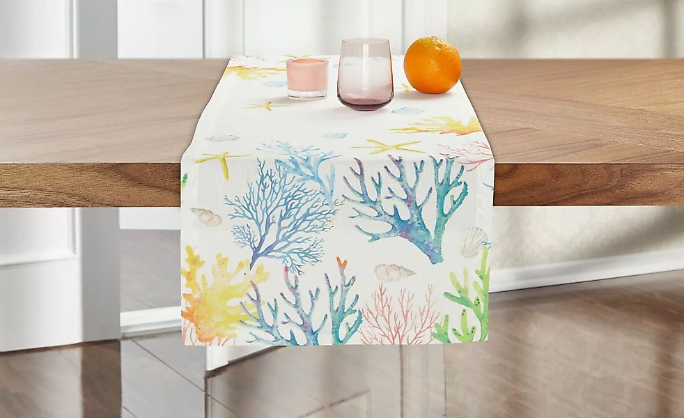Tischläufer - mehrfarbig - 100% Polyester - 38 cm - Sconto günstig online kaufen