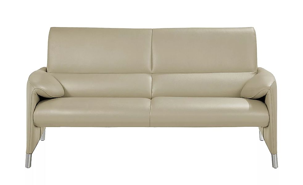 Ledersofa - beige - 185 cm - 91 cm - 88 cm - Polstermöbel > Sofas > Einzels günstig online kaufen