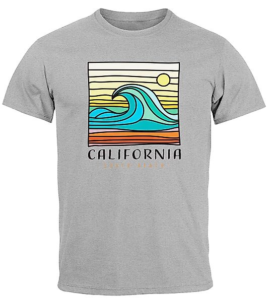 Neverless Print-Shirt Herren T-Shirt California South günstig online kaufen