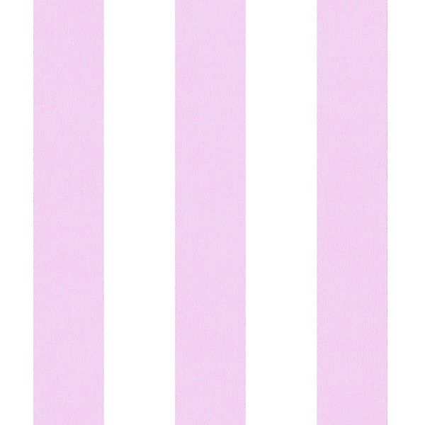PROFHOME 381481-GU Kinder Tapete Streifentapete Matt Rosa Weiß 0,53 m x 10, günstig online kaufen