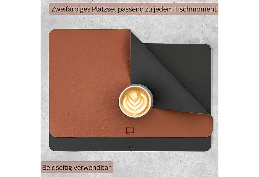 SÄNGER Platzset aus Kunstleder, (Set, 12-St., aus Platzdeckchen und Unterse günstig online kaufen