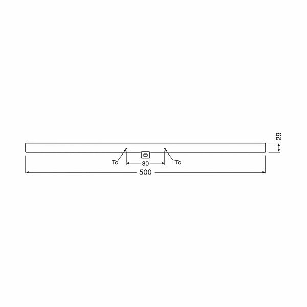 OSRAM LED-Linienlampe S14d 4,7W Röhre 2.700K 50cm matt dim günstig online kaufen