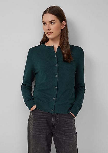 s.Oliver Strickjacke Feinstrickcardigan aus Viskosemix günstig online kaufen