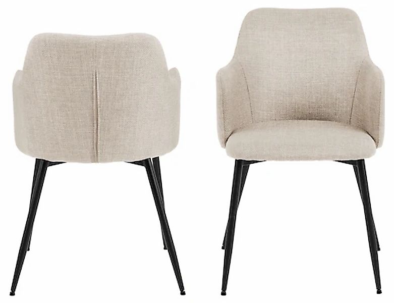 ACTONA GROUP Esszimmerstuhl »Ilsa« () Polsterstuhl, Armlehne, (Set, 2 st), günstig online kaufen