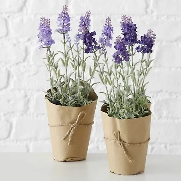 Boltze Kunstpflanzen & -blumen Topfpflanze Lavendel 32 cm sortiert (1 Stück günstig online kaufen