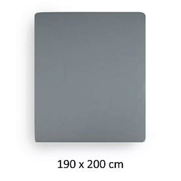 Spannbettlaken 'Lavara' granit, 190 x 200 cm günstig online kaufen