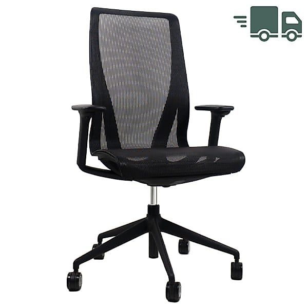 narbutas D-Chair Bürodrehstuhl | Schwarz | 4D Armlehnen günstig online kaufen